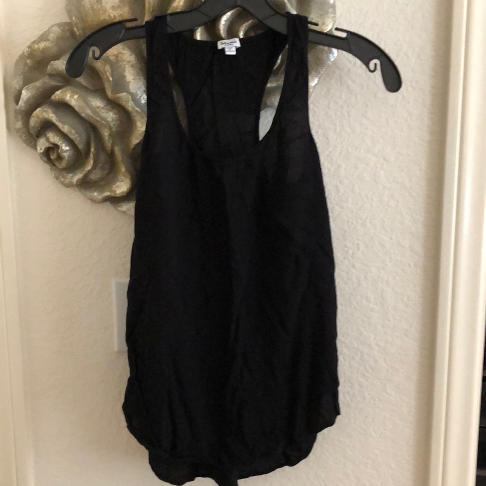 Splendid black halter top